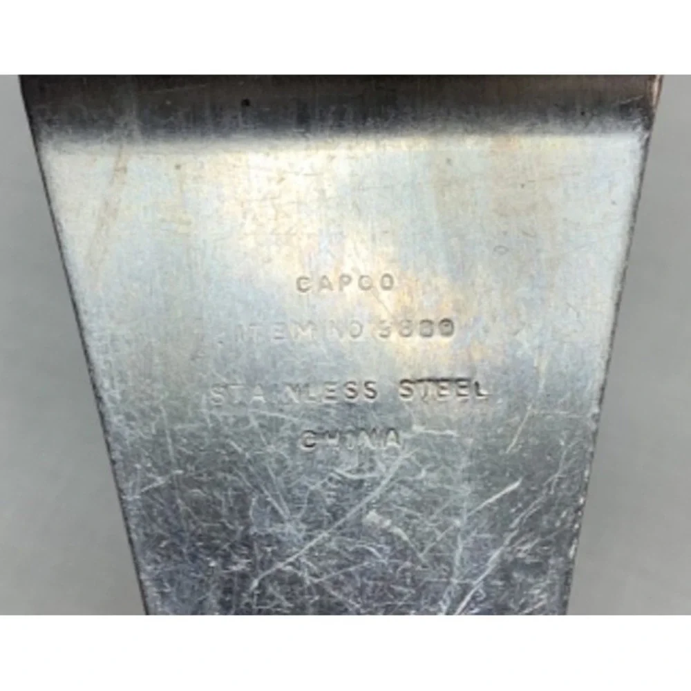 CAPCO Wood Handle Spatula Stainless Steel Item NO. 3880 Vintage 10.5